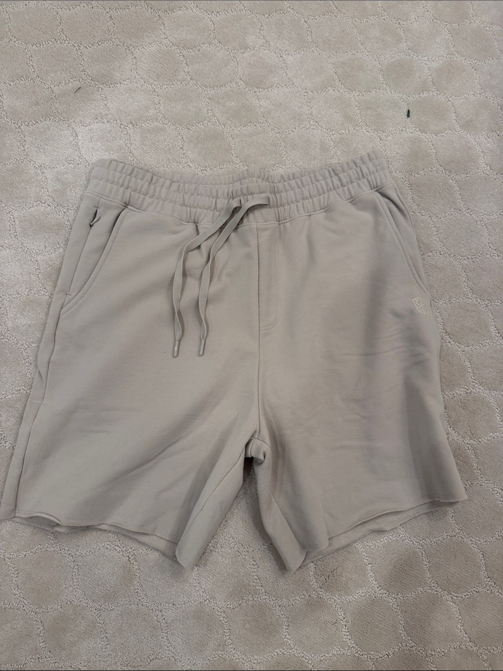 Born Primitive Men's Drawstring Athletic Shorts - Light Taupe